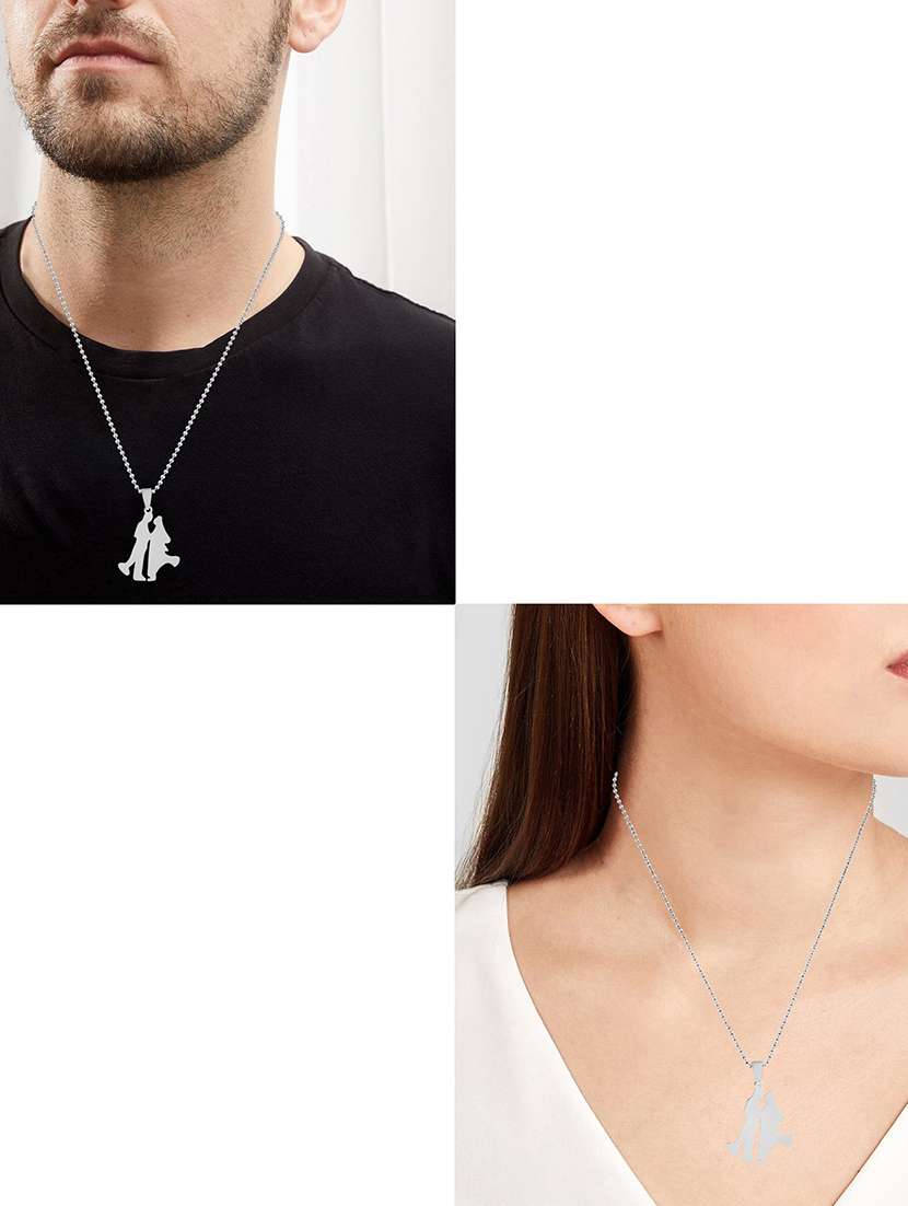 silver pleated pendant - 18536854 -  Standard Image - 3