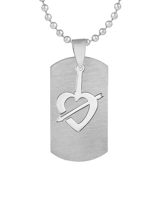 silver steel pendant - 18536857 - Standard Image - 0