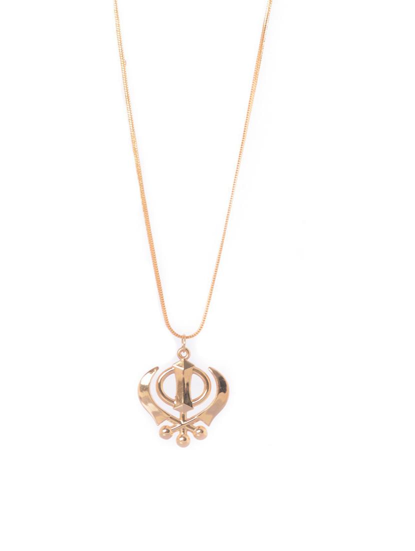 gold pleated pendant - 18536859 -  Zoom Image - 0