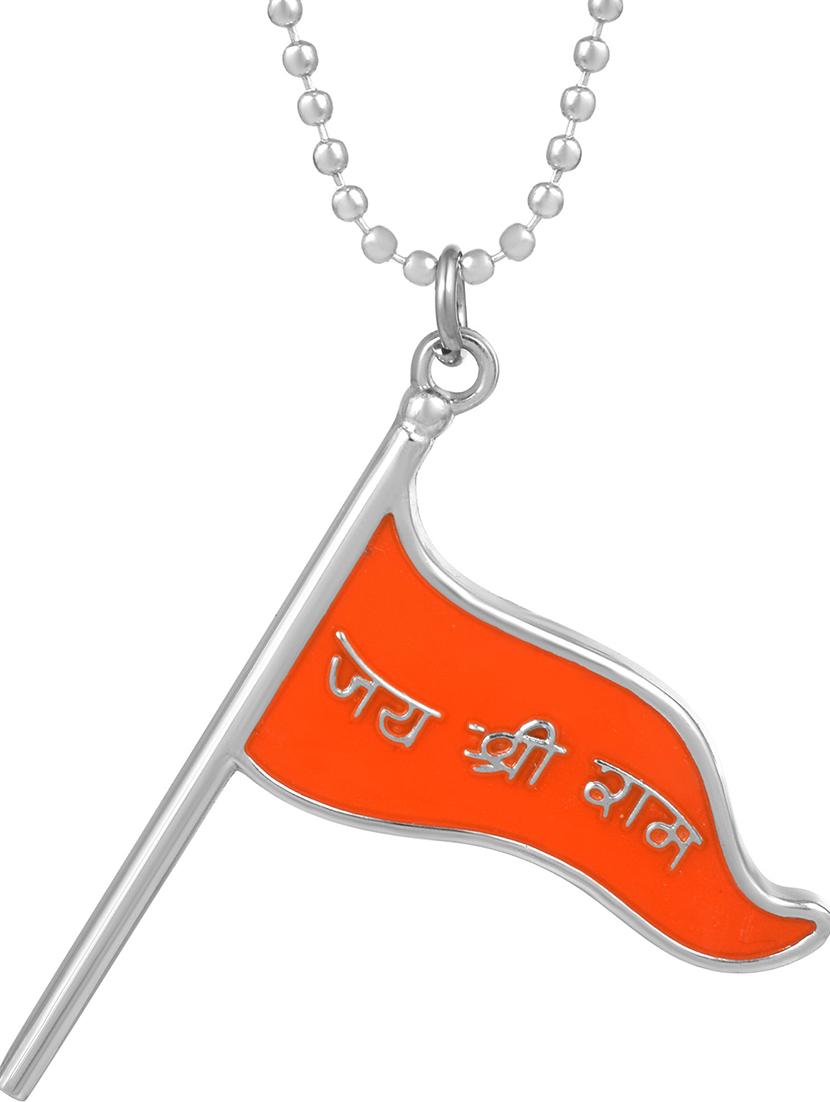 silver pleated pendant - 18536889 - Standard Image - 3