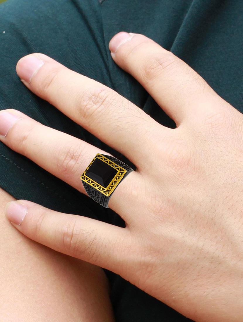 black finger ring - 18536907 - Standard Image - 3
