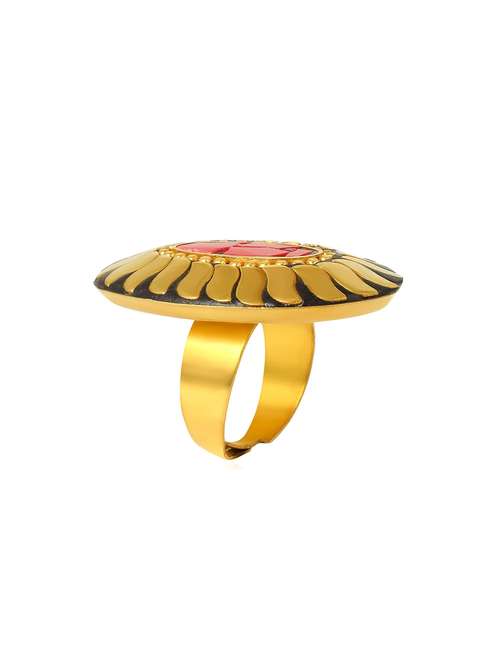 multi colored brass finger  ring - 18536921 -  Standard Image - 0