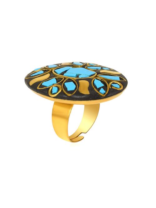 multi colored brass finger  ring - 18536937 -  Standard Image - 0