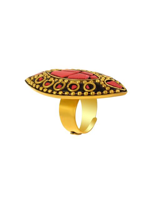 multi colored brass finger  ring - 18536940 -  Standard Image - 0