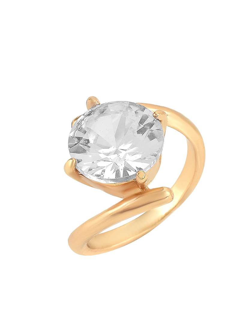 gold brass finger  ring - 18536947 -  Standard Image - 3