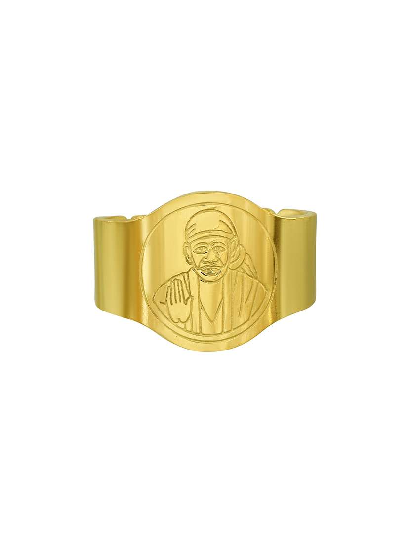 gold plated finger ring - 18536984 -  Standard Image - 3