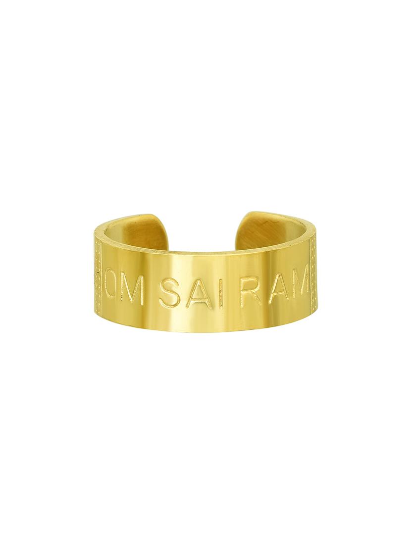 gold plated finger ring - 18537011 - Standard Image - 3