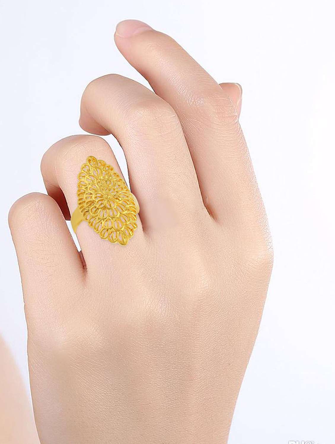 gold plated finger ring - 18537014 -  Standard Image - 3