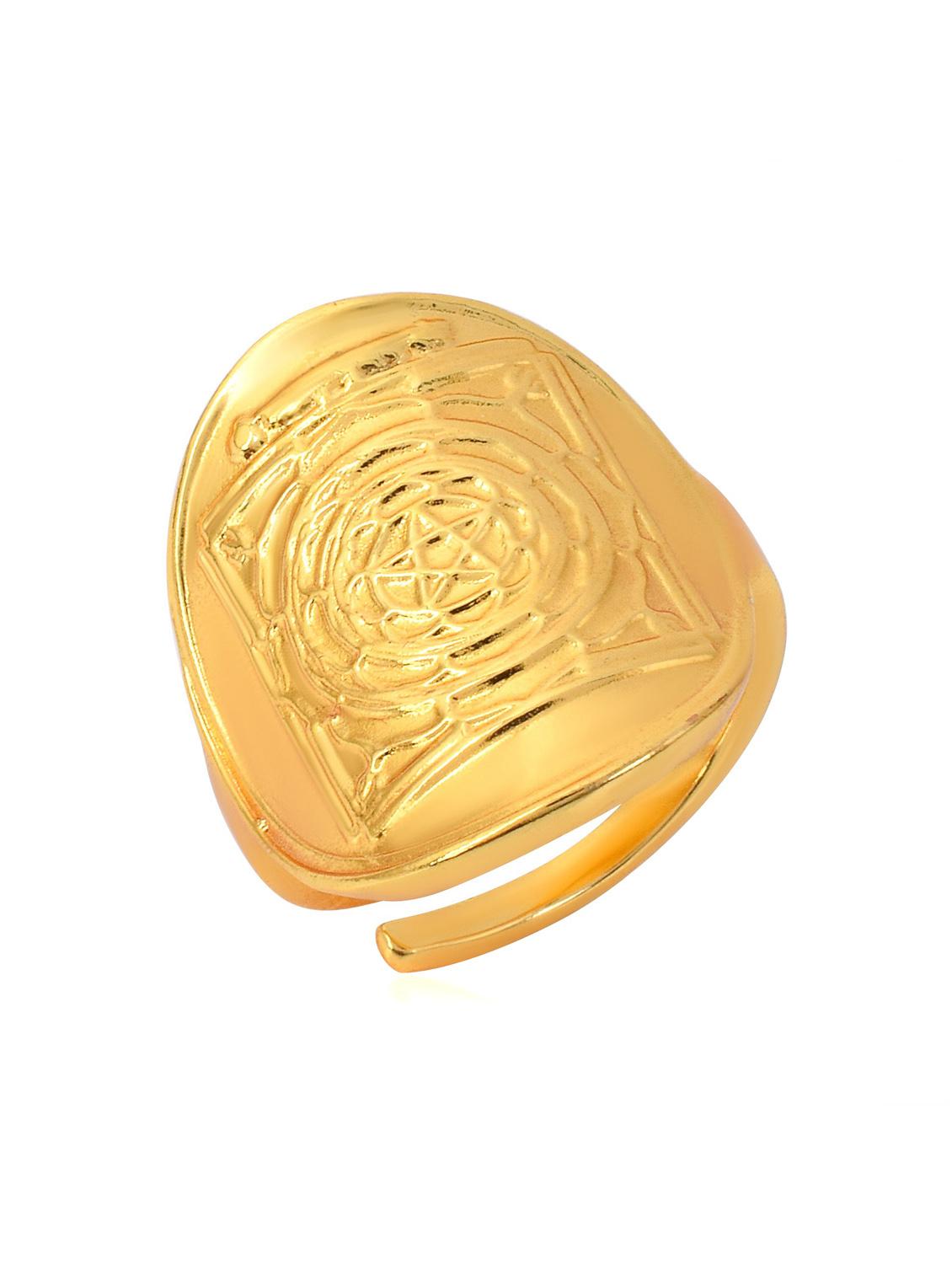 gold plated finger ring - 18537018 -  Zoom Image - 0