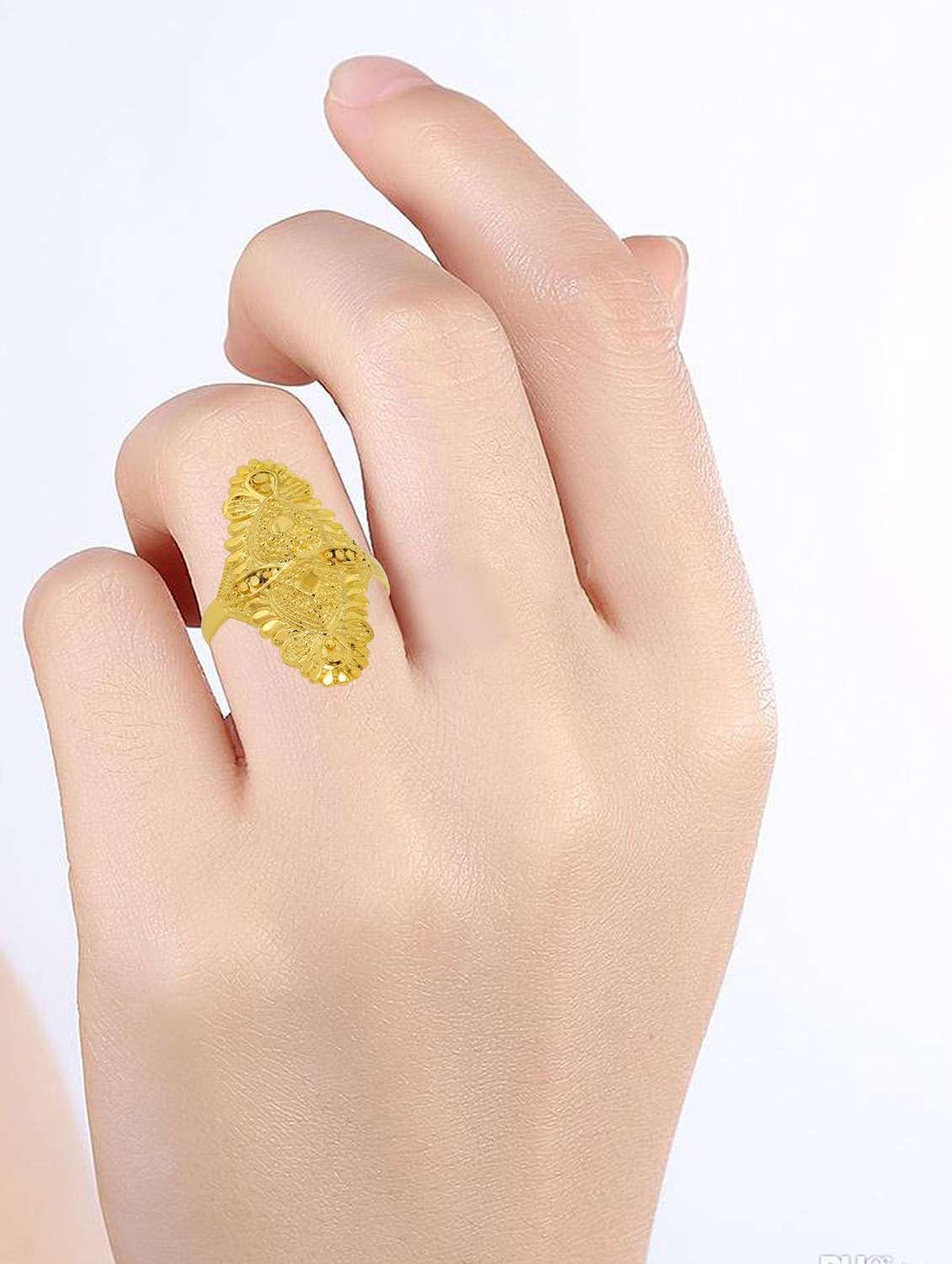 gold plated finger ring - 18537044 -  Standard Image - 3