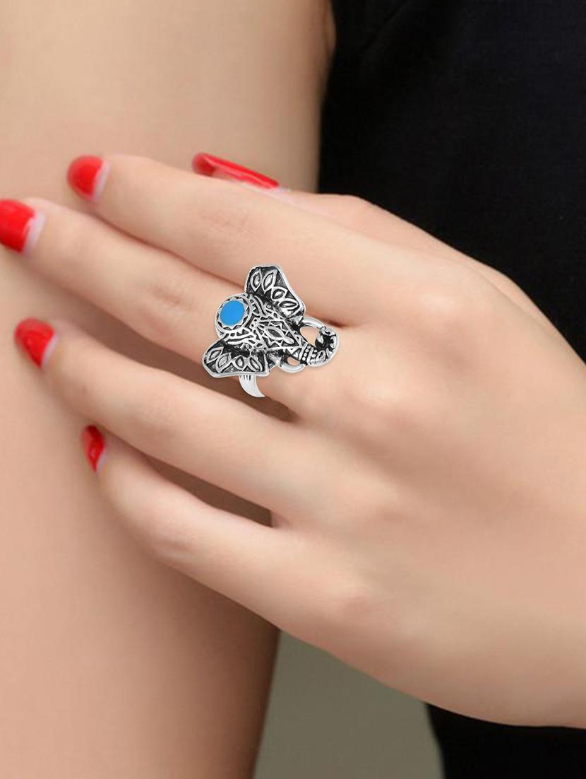 silver plated finger ring - 18537049 - Standard Image - 3
