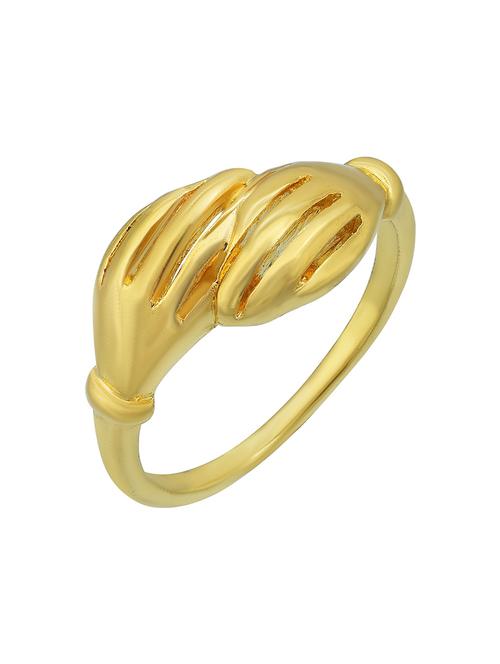 gold plated finger ring - 18537060 -  Standard Image - 0