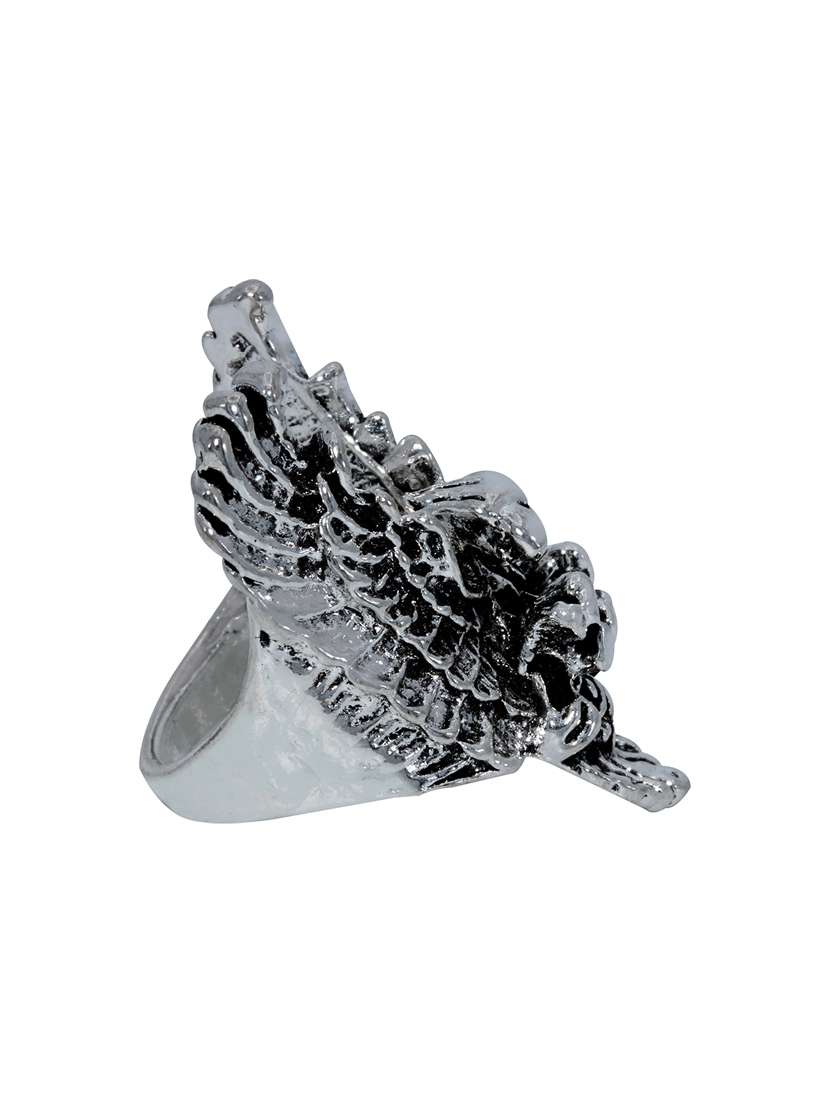 silver pleated ring