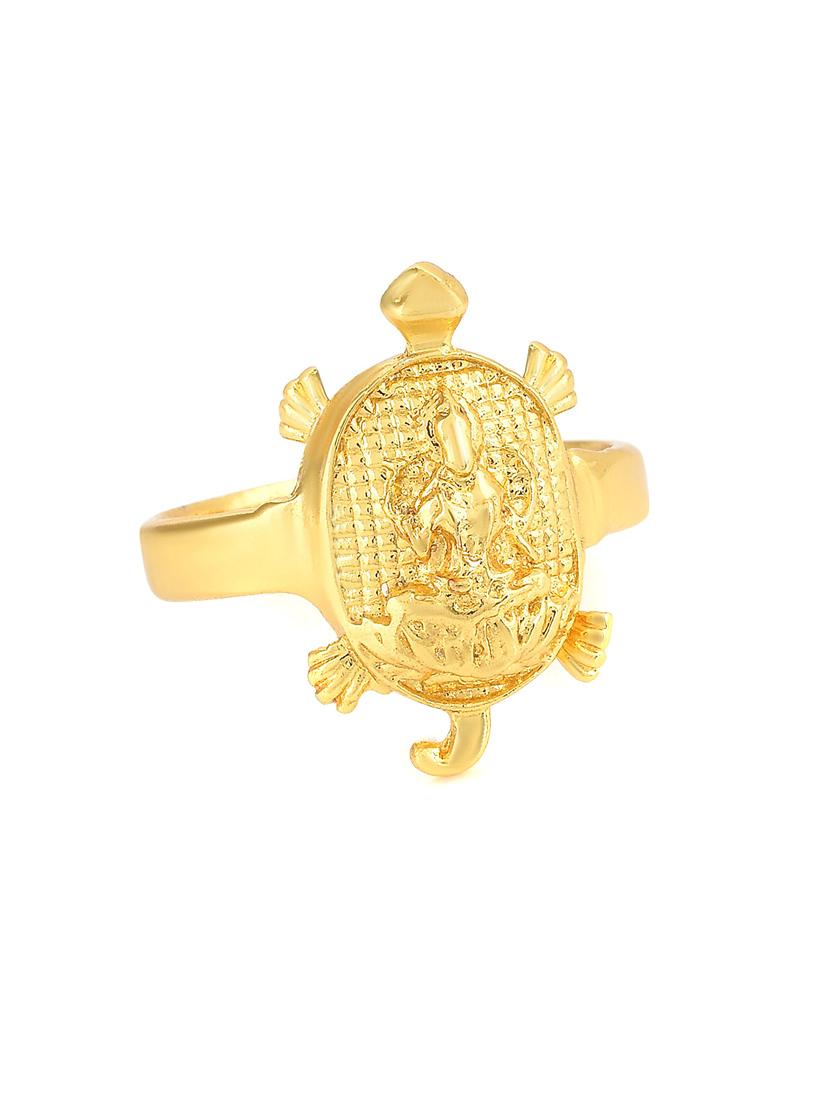 gold pleated ring - 18537067 - Zoom Image - 0