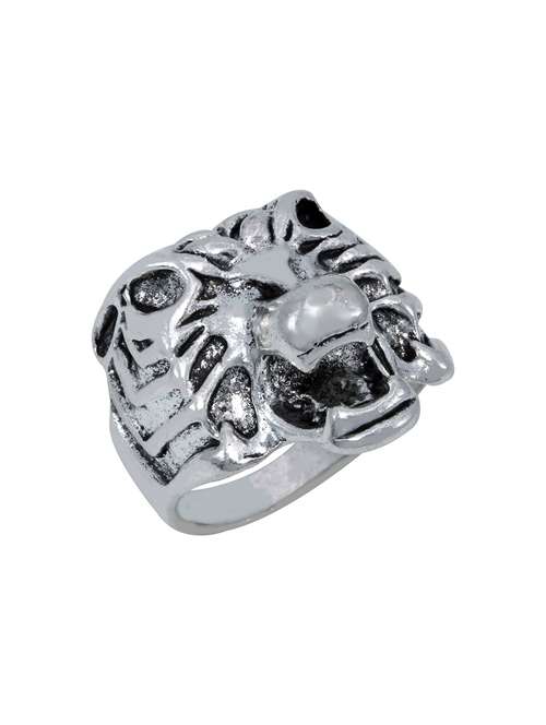 silver pleated ring - 18537089 -  Standard Image - 0