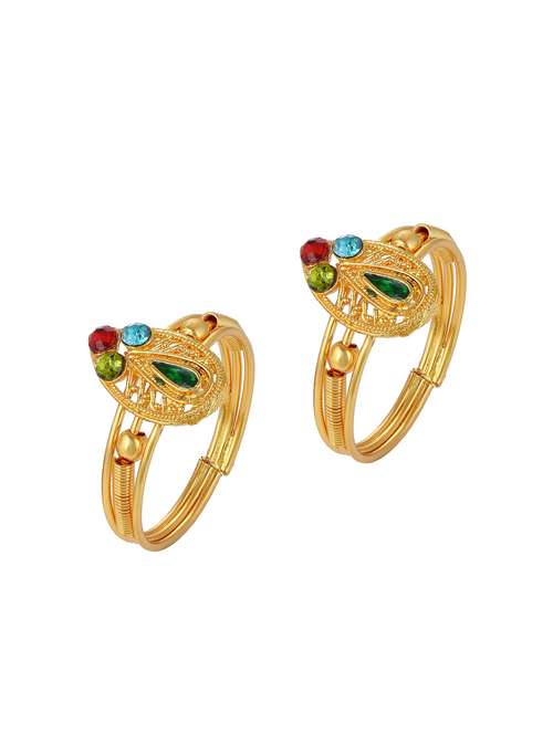 multi colored toe ring - 18537099 -  Standard Image - 0