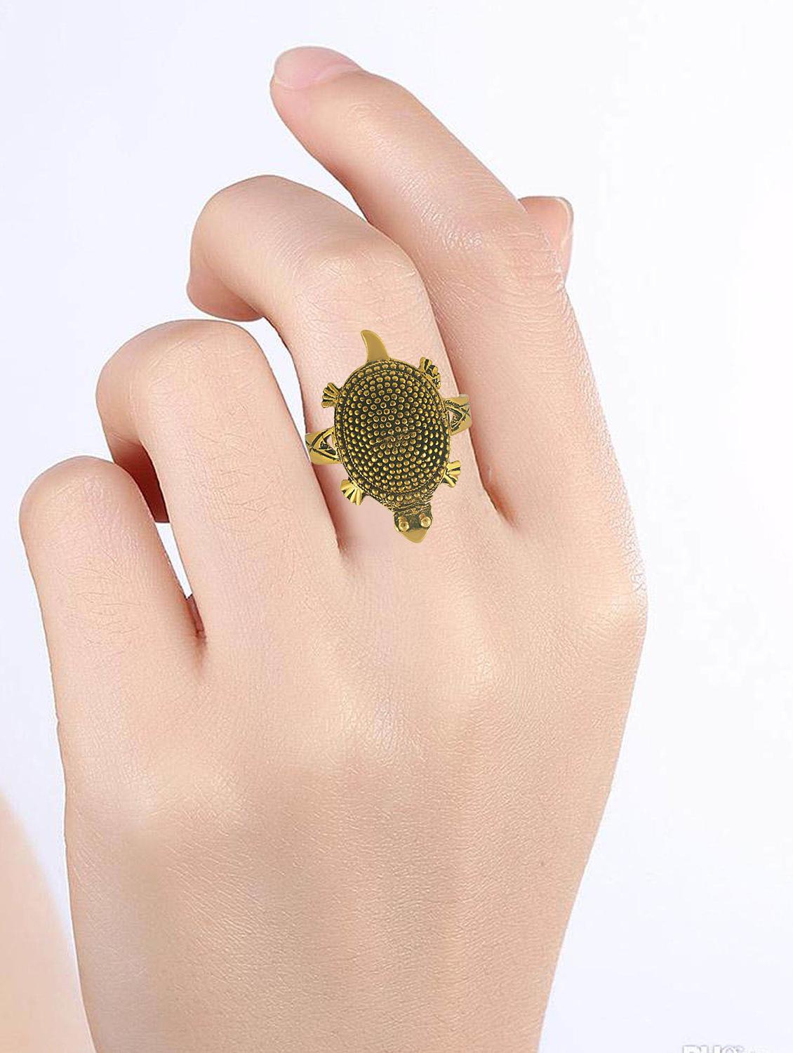 gold plated finger ring - 18537135 - Standard Image - 3