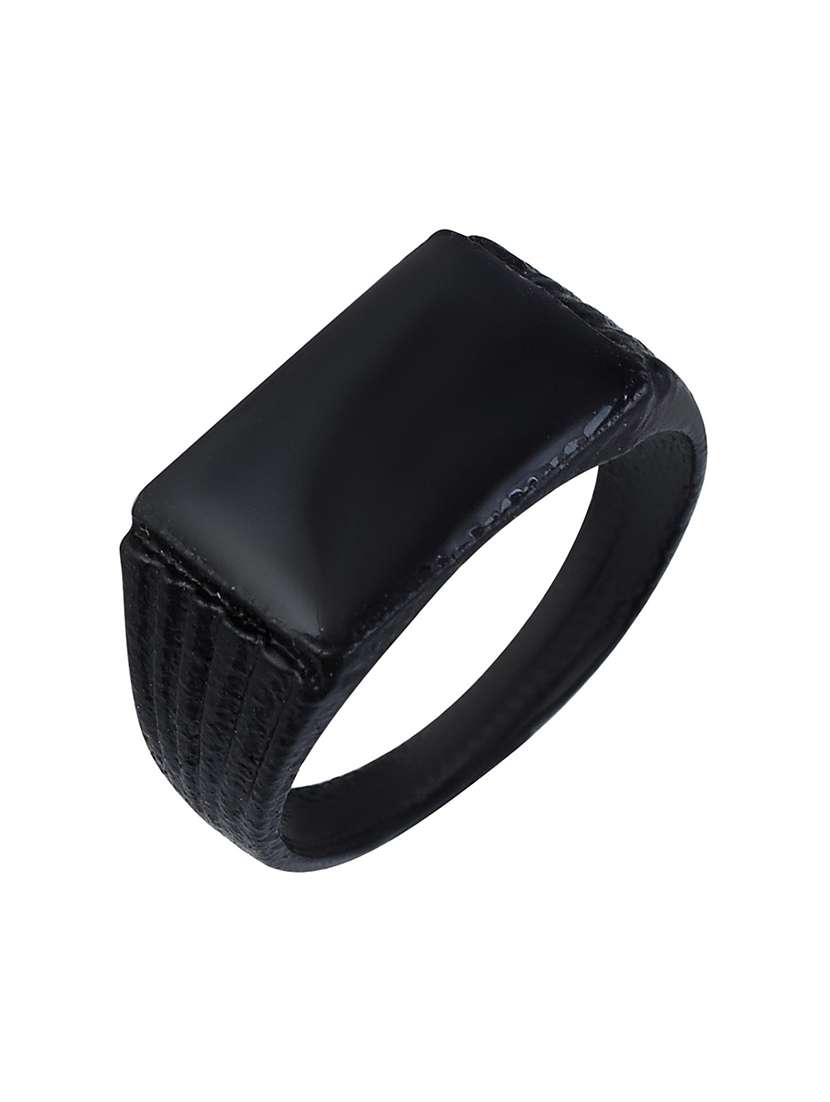 black brass finger ring 