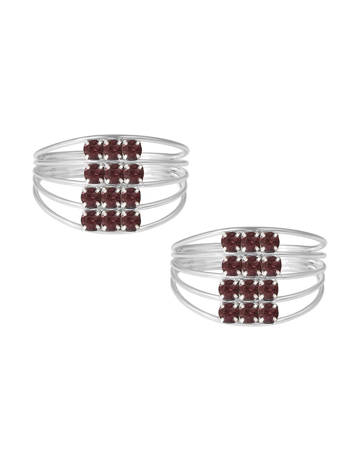 silver pleated toe ring - 18537172 - Zoom Image - 0