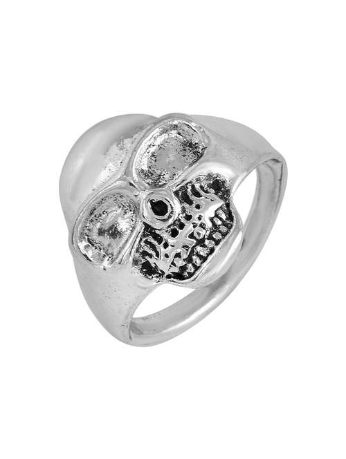 silver pleated ring - 18537179 - Standard Image - 0