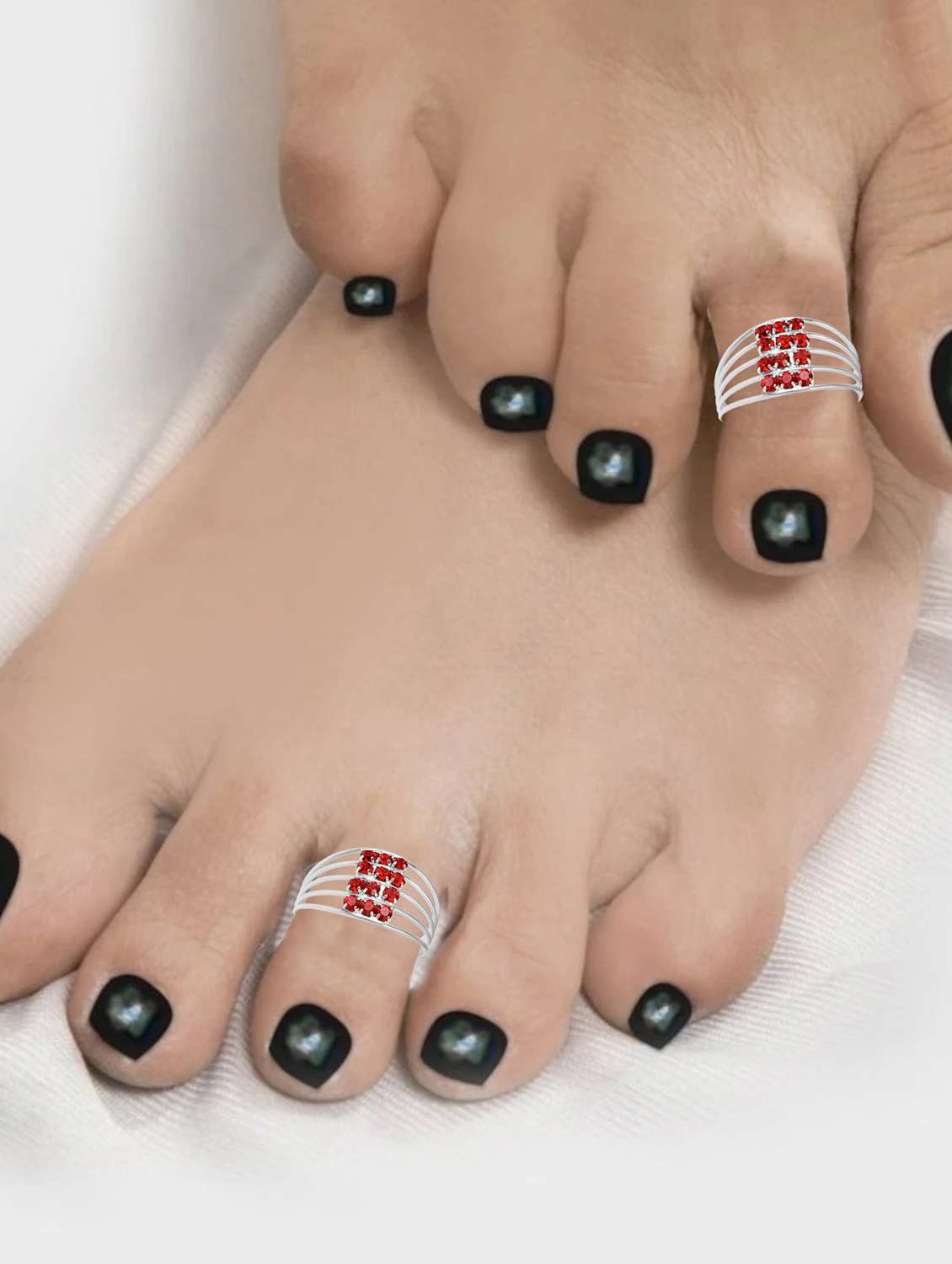 silver toe ring - 18537180 -  Standard Image - 3