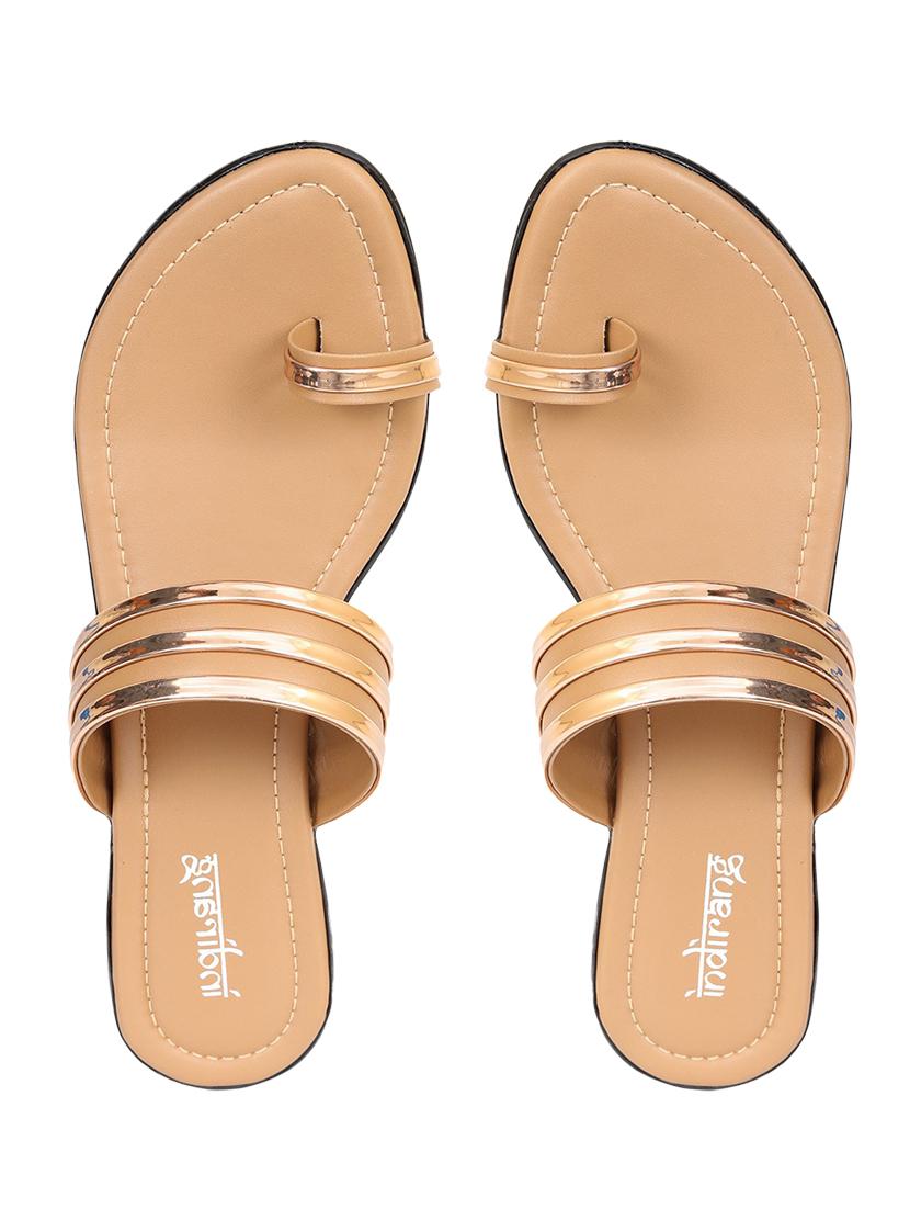 women beige one toe sandal - 18537268 -  Zoom Image - 0