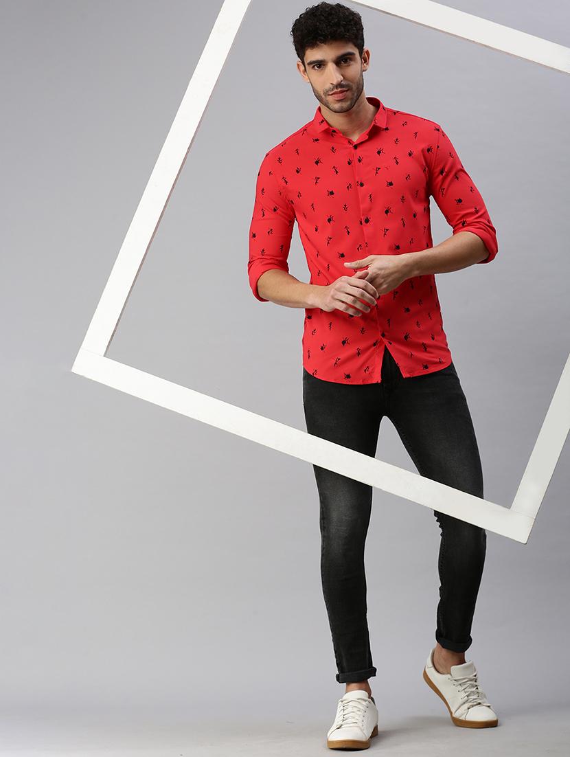 mens printed casual shirt - 18537362 - Standard Image - 3