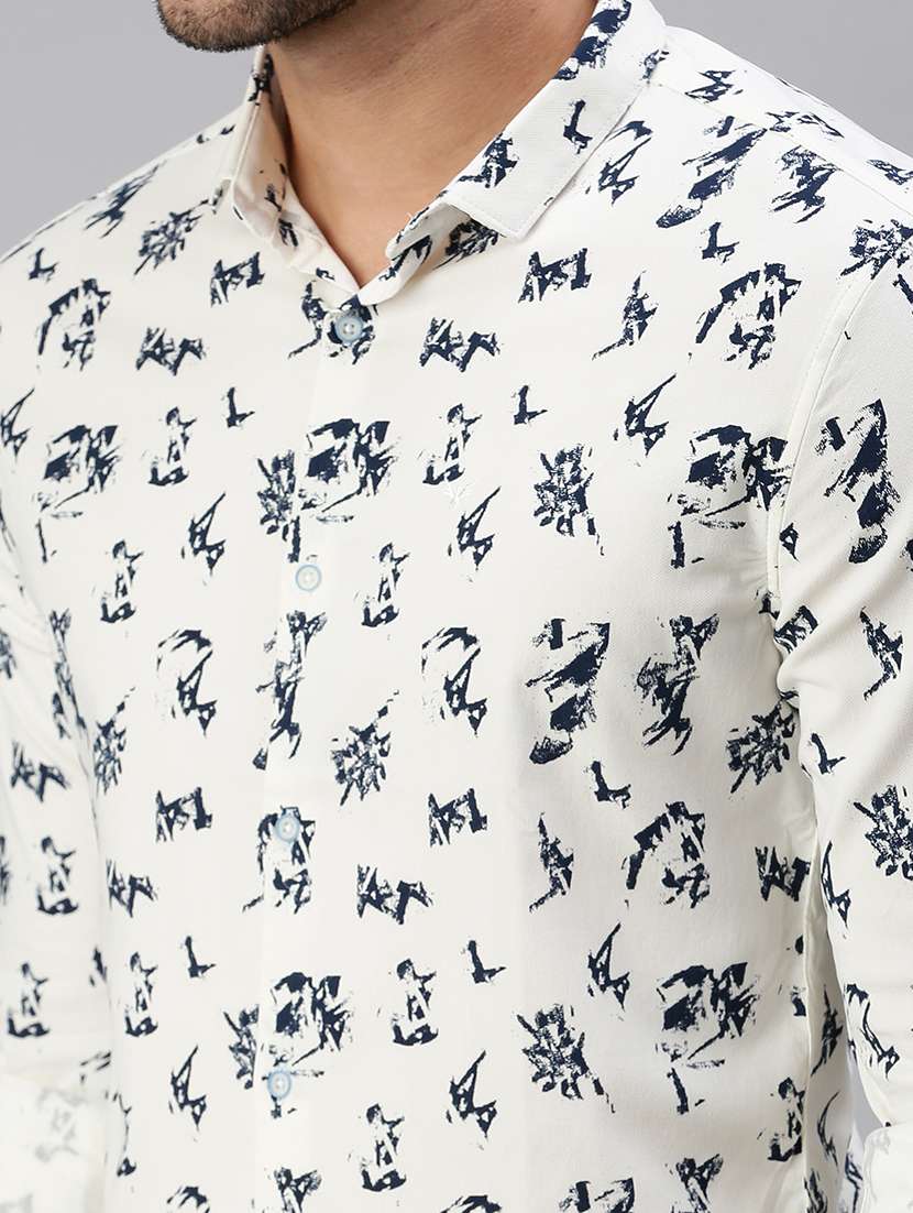 mens printed casual shirt - 18537363 - Standard Image - 3