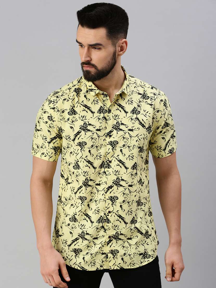 mens florals casual shirt