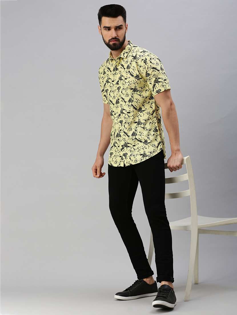 mens florals casual shirt - 18537404 - Standard Image - 3
