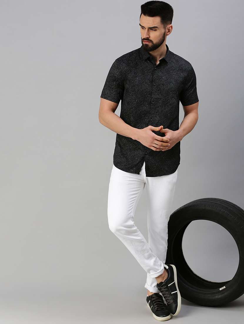 mens florals casual shirt - 18537442 - Standard Image - 3