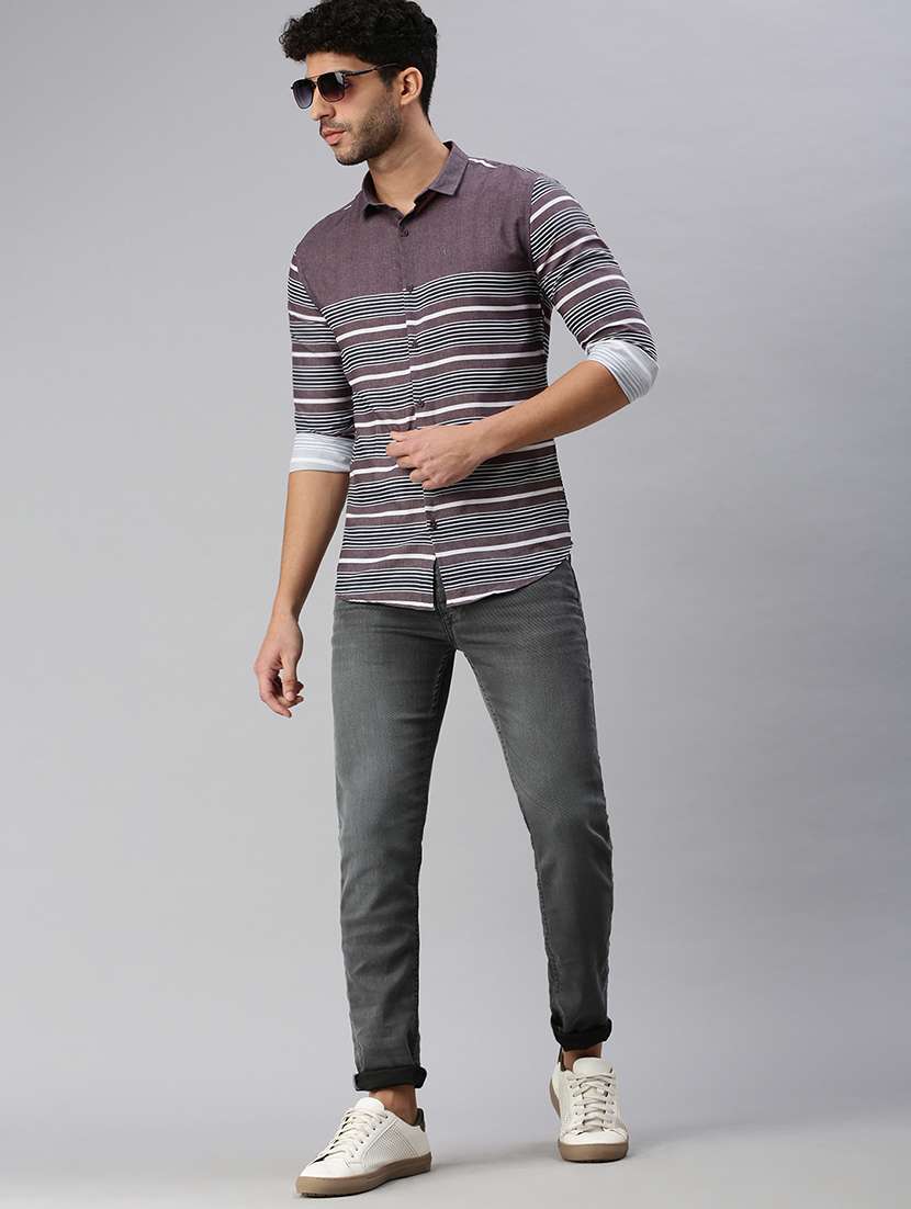 mens stripes casual shirt - 18537470 -  Standard Image - 3