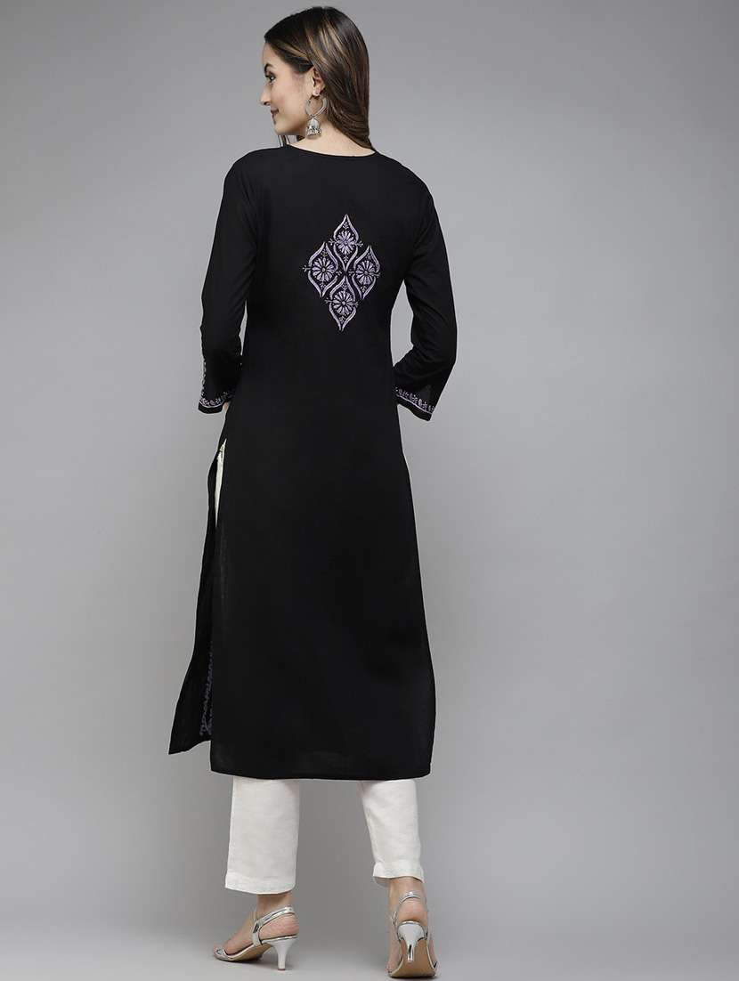 women's straight kurta - 18538291 -  Standard Image - 3