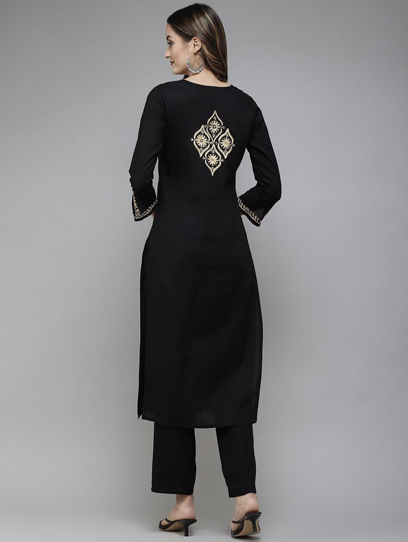 women's straight kurta - 18538292 - Standard Image - 3