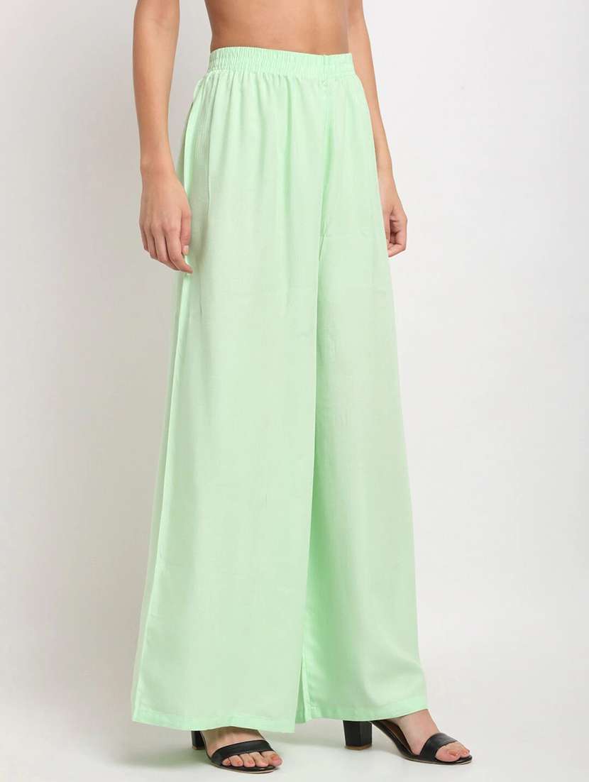 pack of 2 solid flared palazzo  - 18539425 -  Standard Image - 3