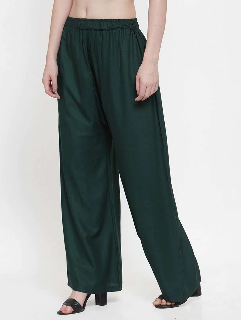 pack of 2 solid flared palazzo  - 18539426 -  Standard Image - 3