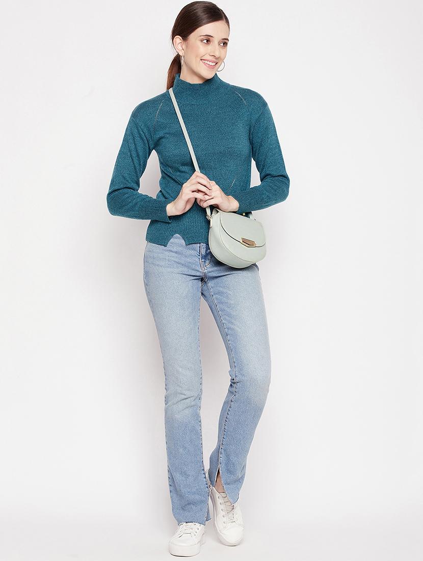 high neck regular pullover - 18539482 - Standard Image - 3