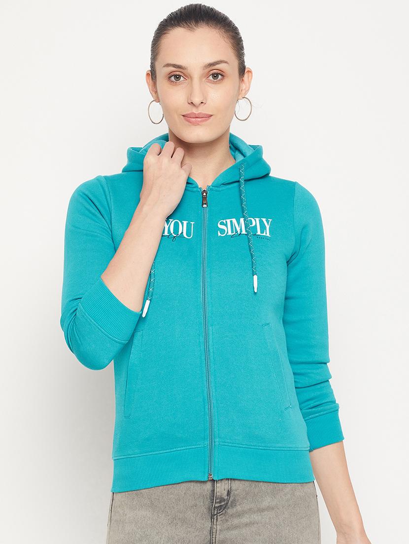 hooded neck printed sweatshirt - 18539489 -  Zoom Image - 0