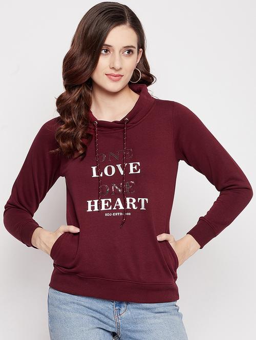 cowl neck printed sweatshirt - 18539494 -  Standard Image - 0