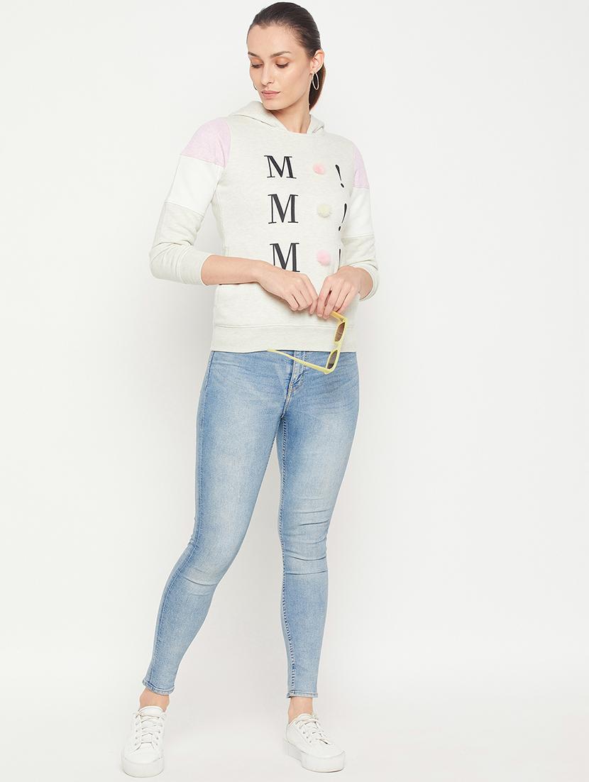 hooded neck graphic sweatshirt - 18539501 - Standard Image - 3