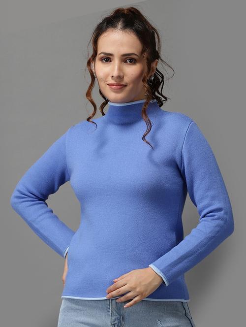 mock neck solid pullover - 18545184 - Standard Image - 0