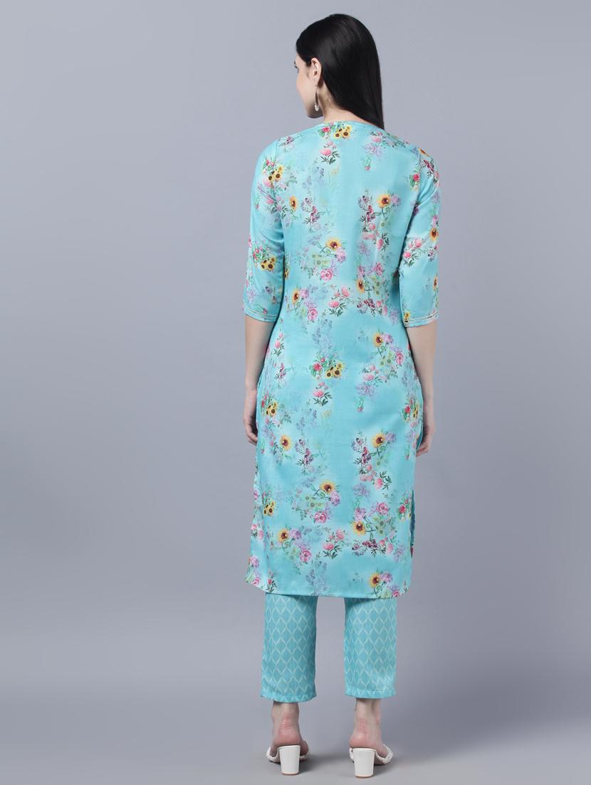 floral kurta pant set - 18545567 - Standard Image - 3