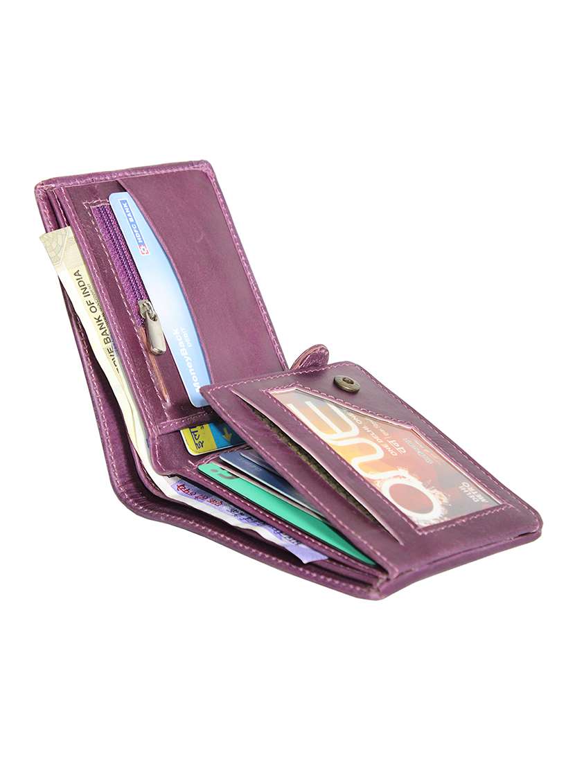purple leather wallet - 18546433 -  Standard Image - 3