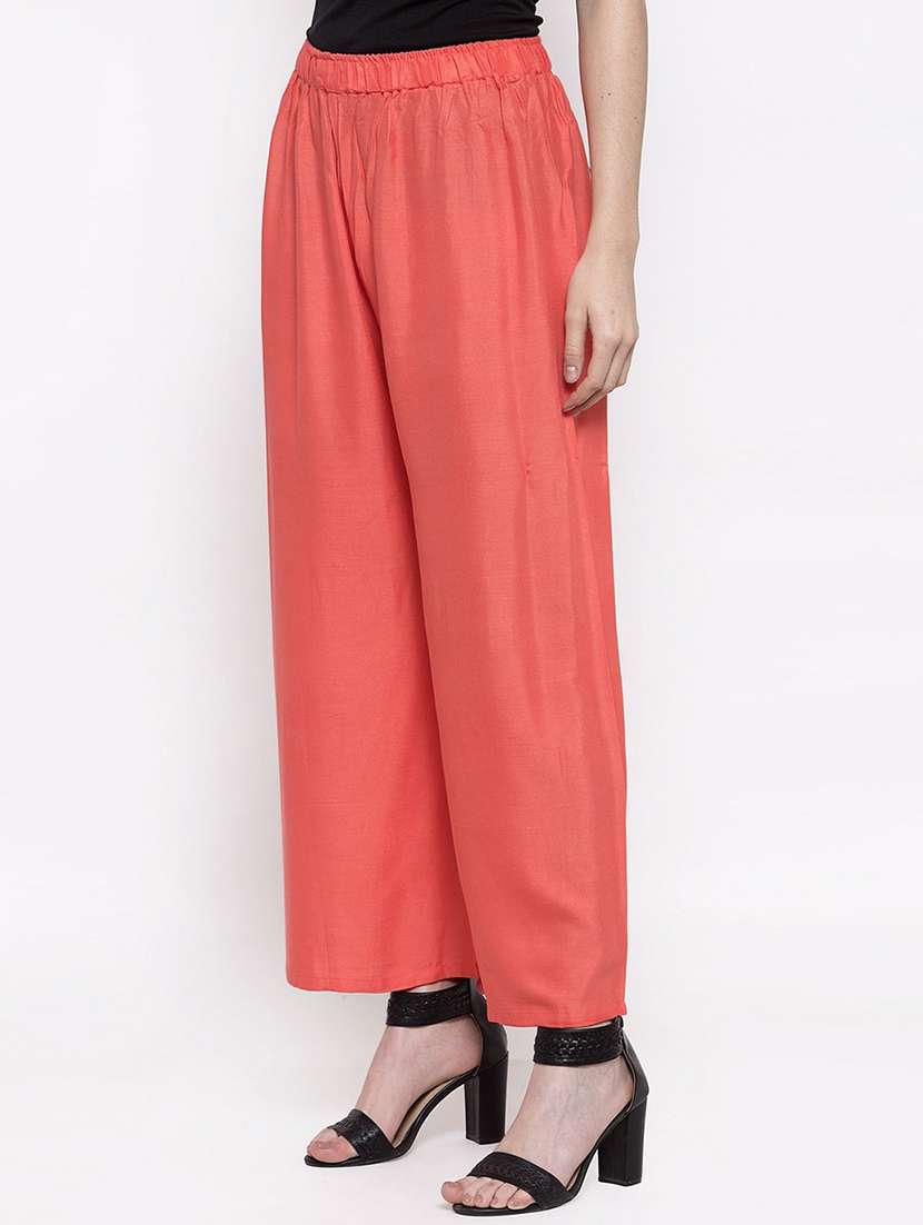 pack of 2 solid flared palazzos - 18546470 - Standard Image - 3