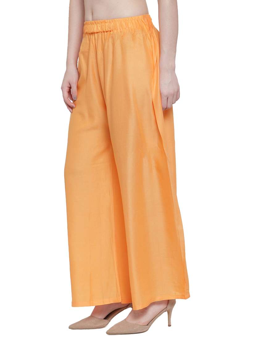 pack of 2 solid flared palazzos - 18546471 -  Standard Image - 3