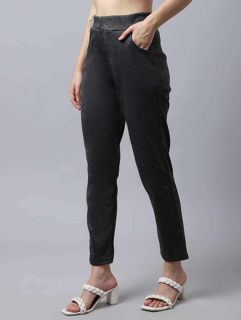 women pack of 2 solid woolen jeggings - 18546831 -  Standard Image - 3