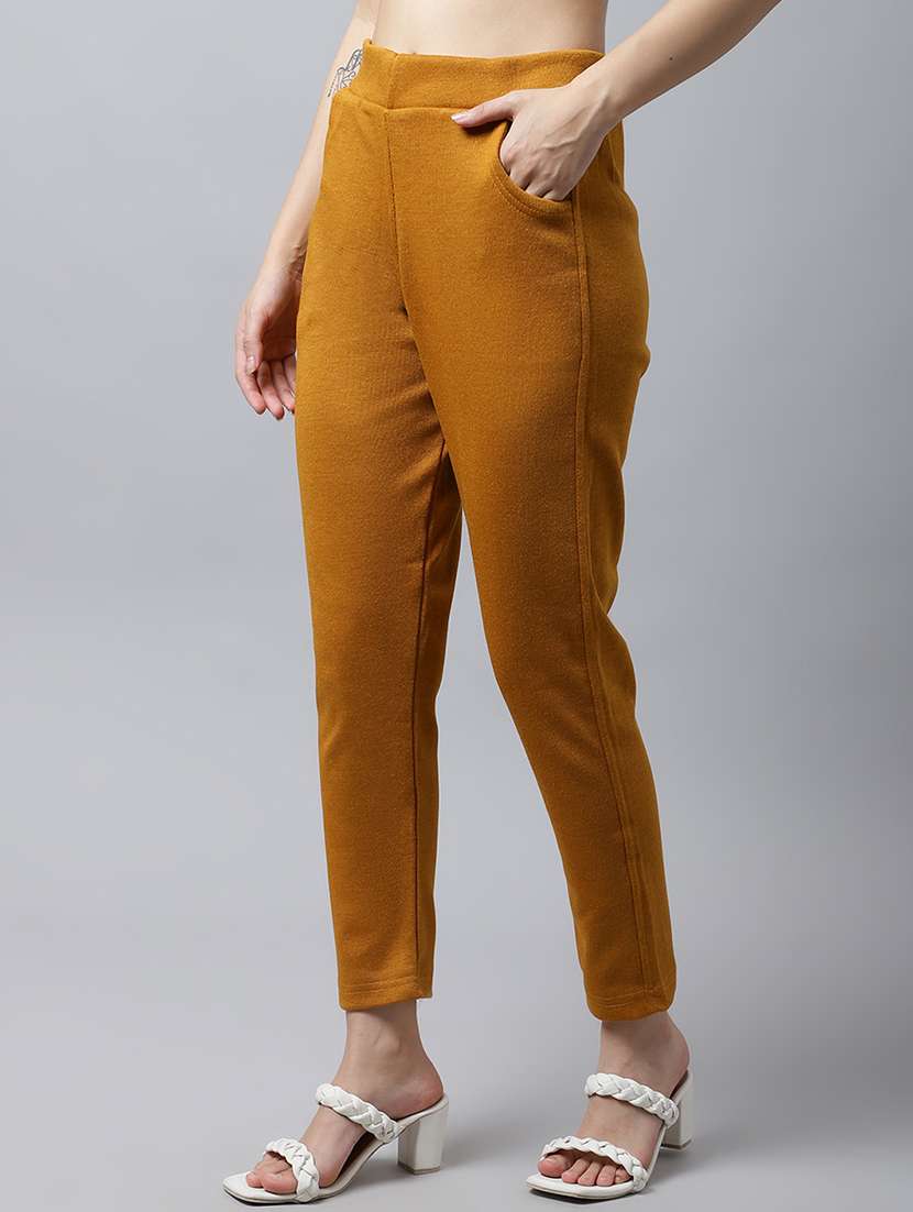 women pack of 2 solid woolen jeggings - 18546833 - Standard Image - 3