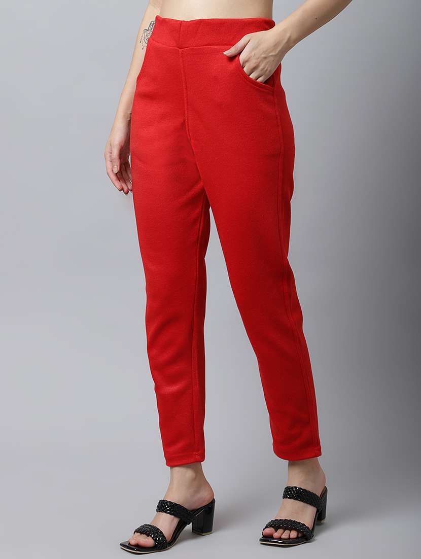 pack of 2 solid woolen leggings - 18546837 - Standard Image - 3