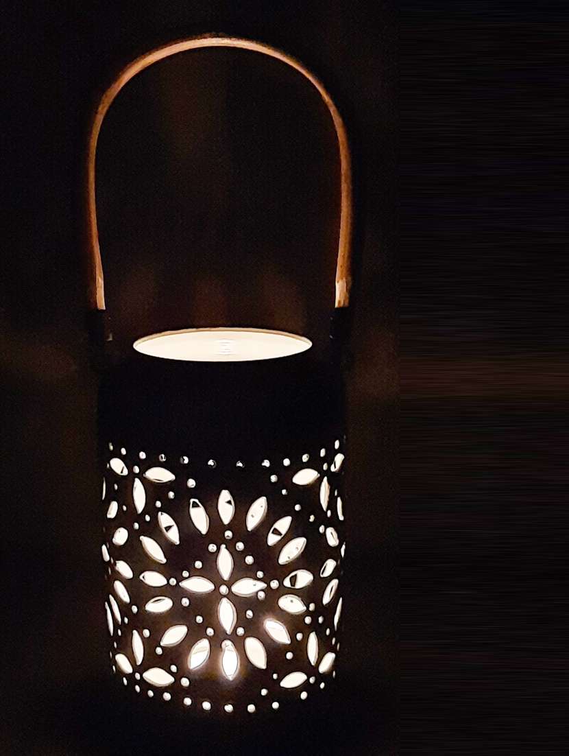 color palette ceramic look lantern