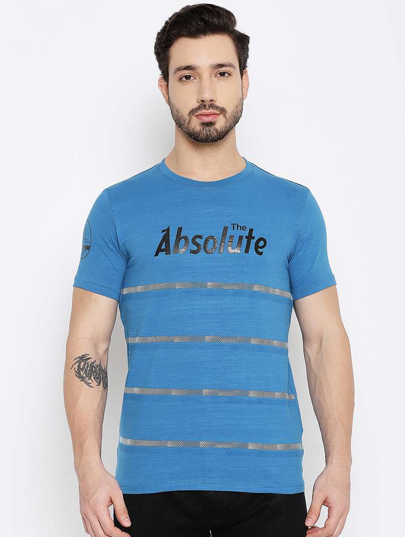 men front print short sleeve t-shirt - 18547925 - Zoom Image - 0